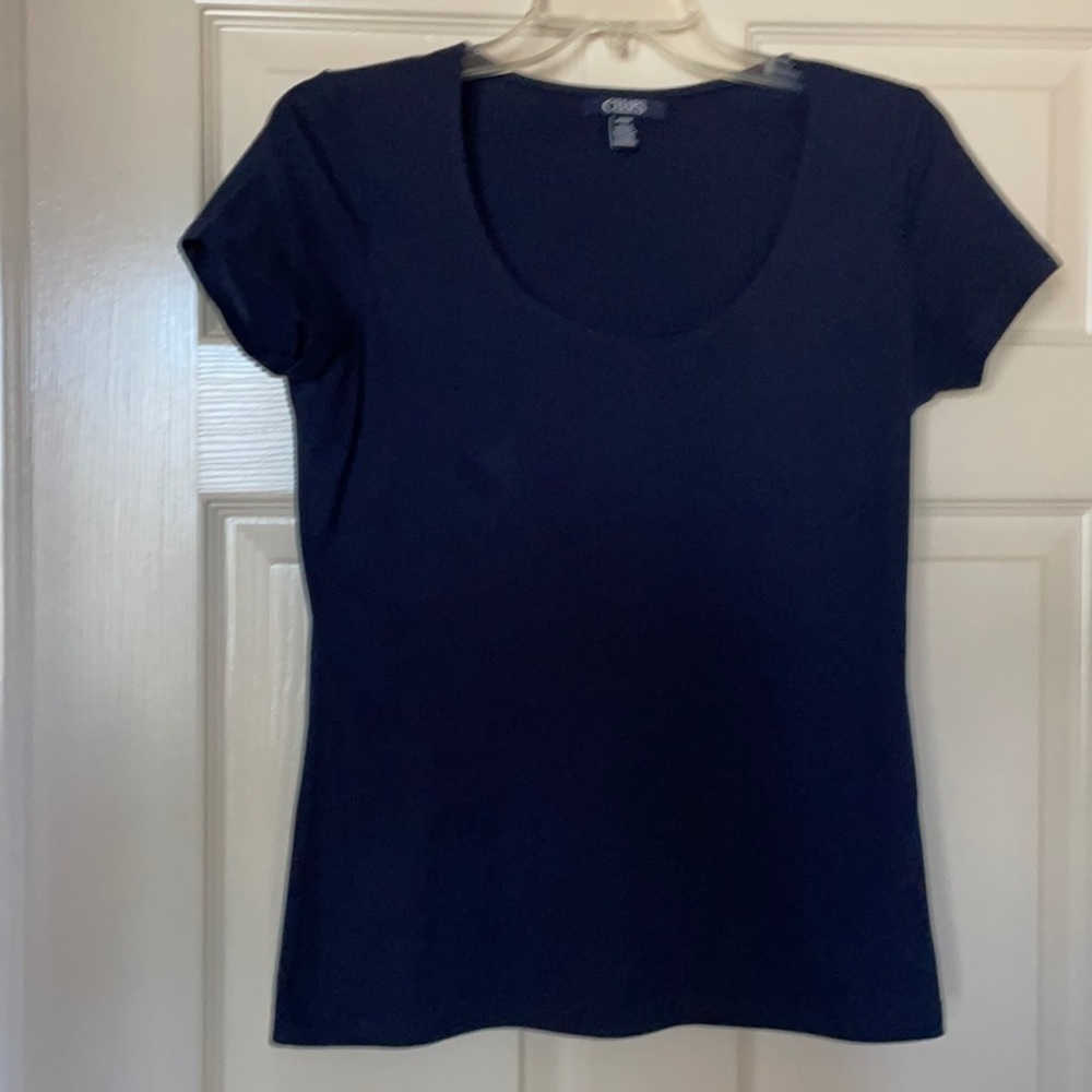 Chaps navy blue tee shirt